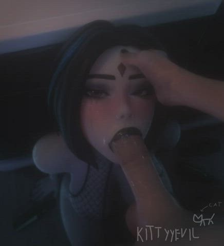 3d animation babe blowjob hentai seduction sloppy gif