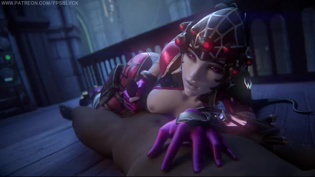 3D, Animated, Cinema_4D, Overwatch, Sound, Widowmaker, audiodude, fpsblyck