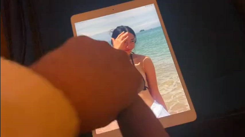 bikini cumshot tribute gif