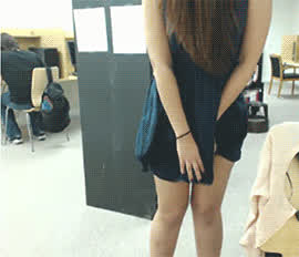 Dress Exhibitionism Exhibitionist Flashing Public Pussy Student gif