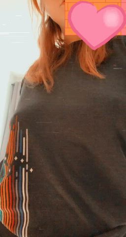 boobs cute homemade natural tits redhead gif