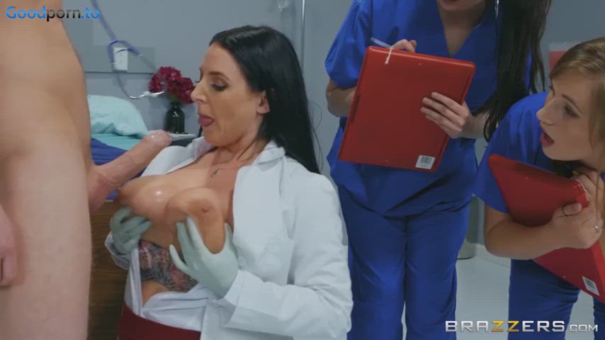 angela white doctor hospital pornstar titty fuck gif