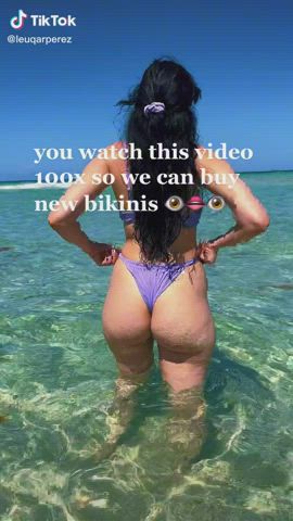 Ass Beach Bubble Butt Thong TikTok gif