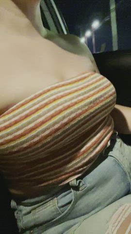 Boobs Flashing Public gif