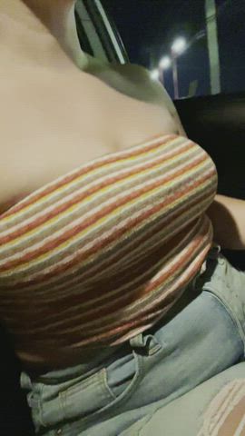 Boobs Flashing Public gif