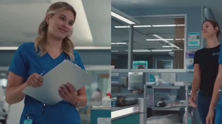 Ass Blonde Blue Eyes Booty Nurse Perky Pretty Thick gif