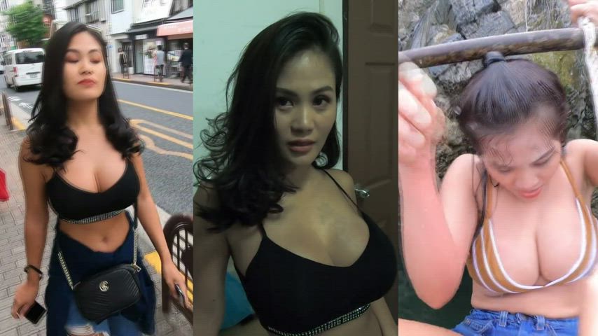 asian boobs slow motion thai tits gif