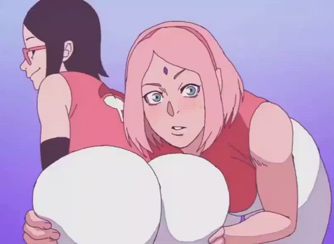 Anime Ass Bubble Butt Daughter Mom gif