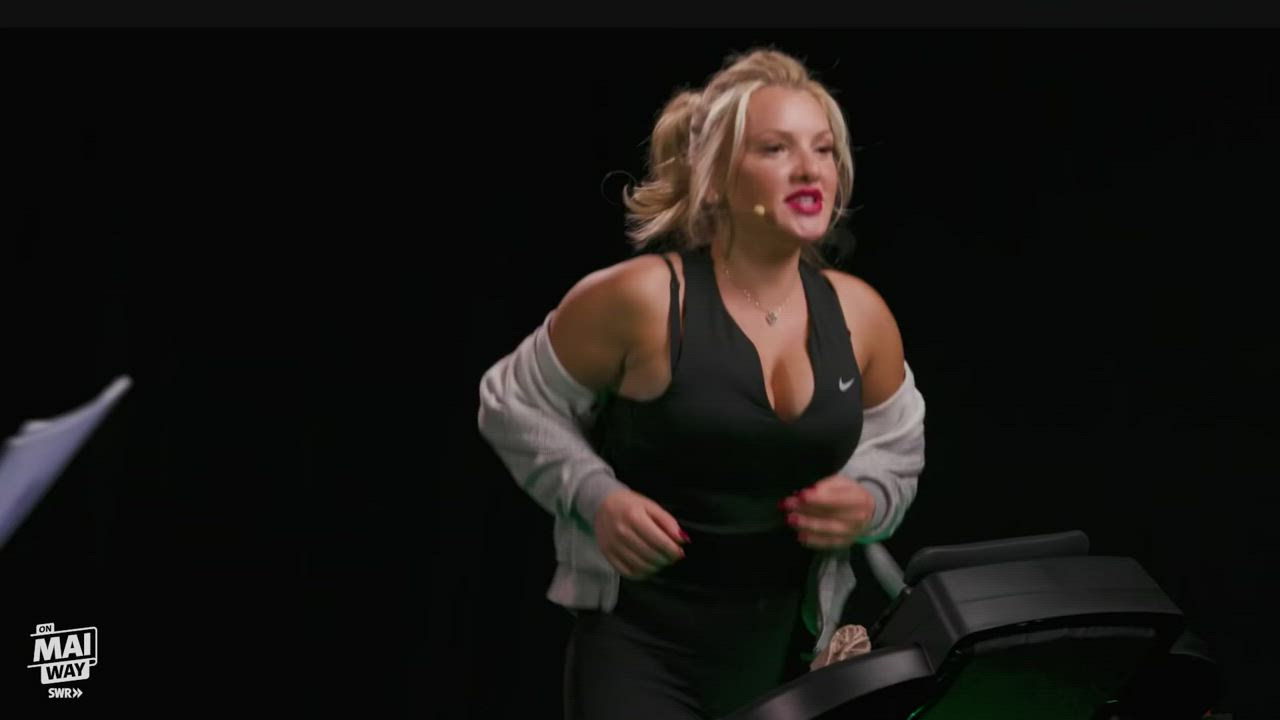 big tits blonde celebrity cleavage clothed german gif