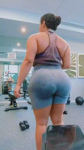 Big Ass Ebony Gym TikTok gif