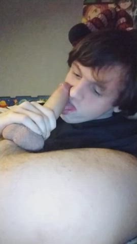 I wish I could spend more time with my cock in my mouth ?