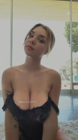 ass babe big tits blonde boobs gabbie carter natural tits tits gif