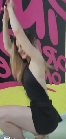 blonde dancing dress mexican gif