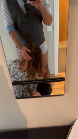 blowjob bull hotwife mirror blowjobs hotwife-lifestyle gif