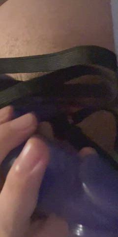 Anal Ass Asshole Double Dildo Gape Masturbating Solo gif