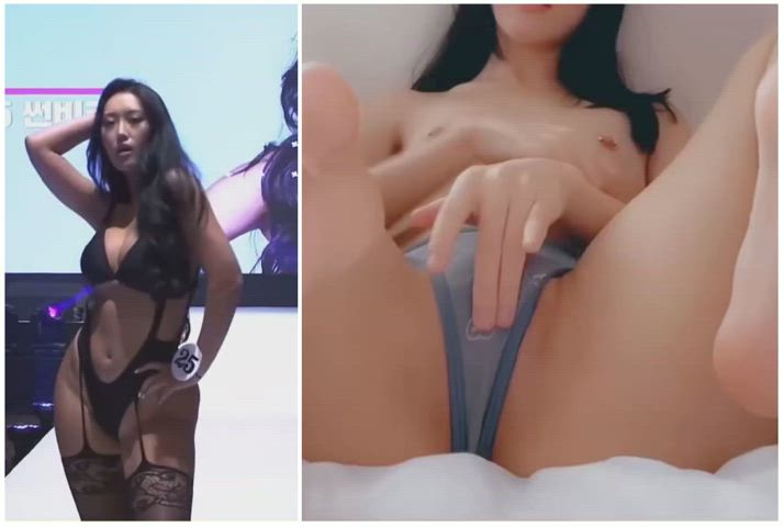 asian ass split screen porn gif