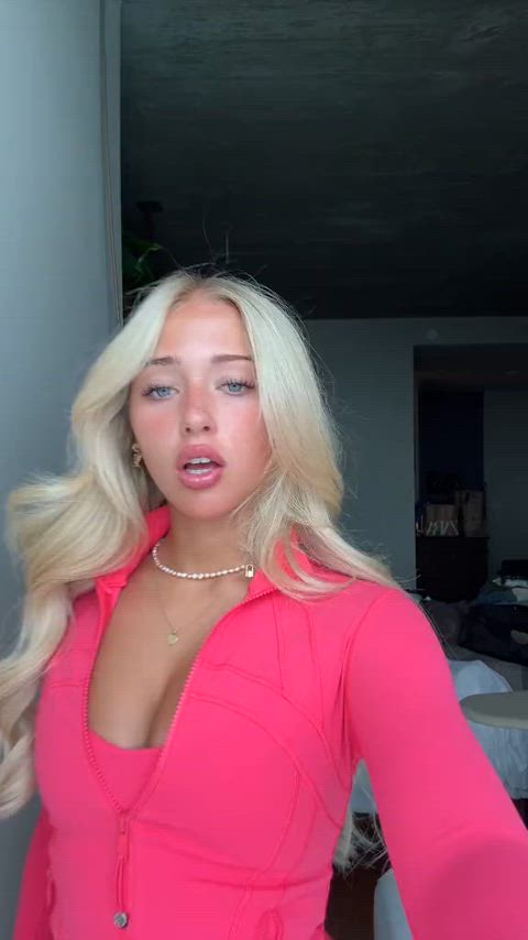 blonde english teen tiktok gif