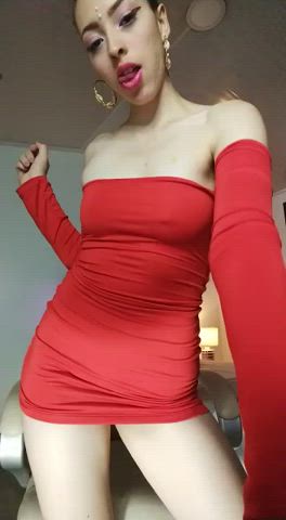 amateur latina model piercing sensual small tits webcam gif