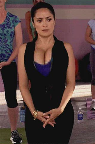 celebrity salma hayek tits gif