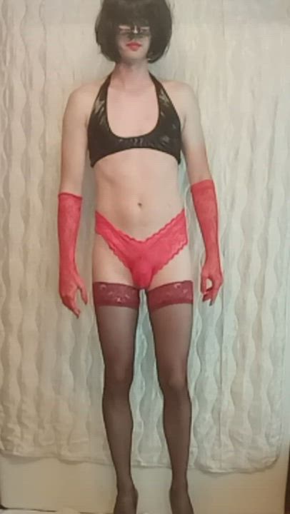 Crossdressing Femboy Sissy gif