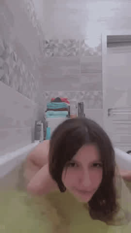 amateur bath big tits gif