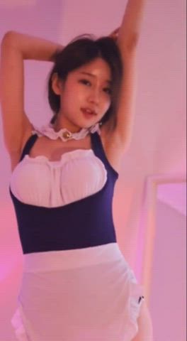 ass korean maid tease gif