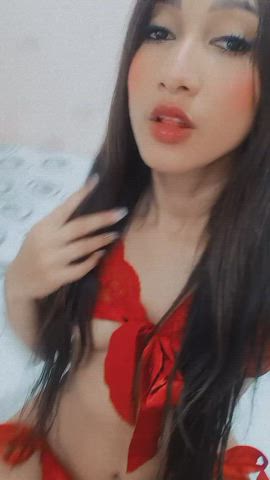 Brunette Curvy Latina Lingerie Model Seduction Solo Teen Webcam gif