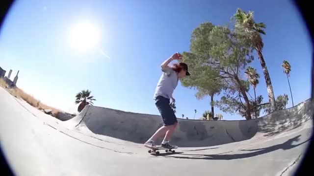 Girl Skateboarding Topless