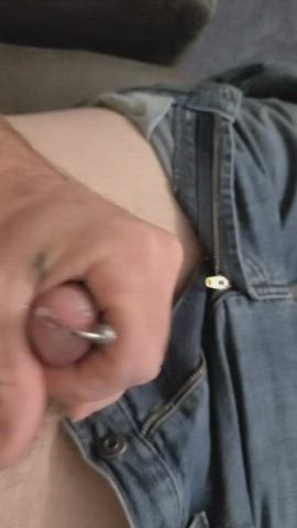 Cock Cum Edging Pierced gif