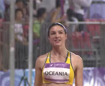 Rain Can’t Deter Michelle Jenneke