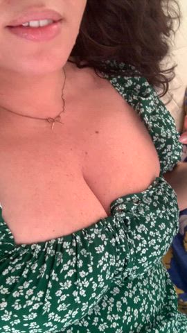big tits boobs chubby huge tits milf natural tits striptease tease tits wife gif