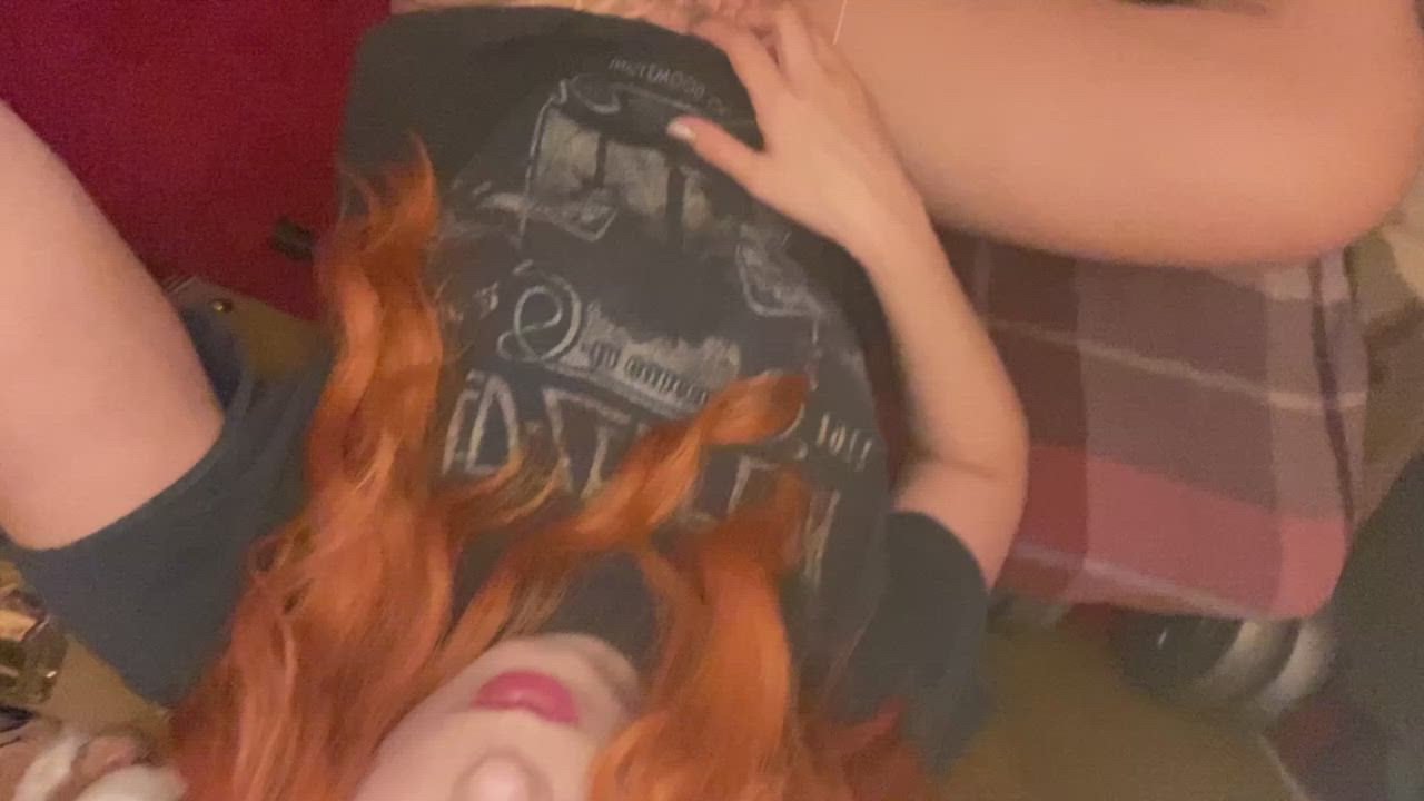 Nerd Pussy Redhead gif