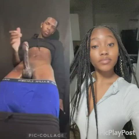 babecock ebony teen gif