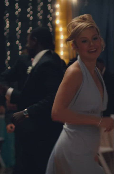 brie larson celebrity dancing gif