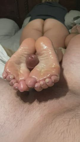 Foot Fetish Footjob Oiled