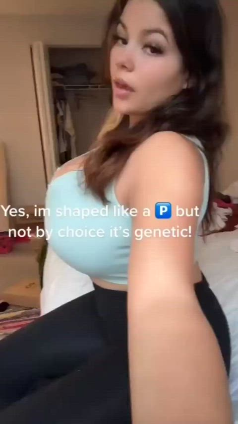 busty cleavage huge tits gif