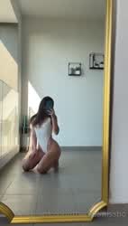Bodysuit Mirror OnlyFans Selfie gif