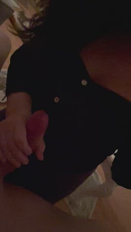 Big Dick Big Tits First Date Handjob Tits gif