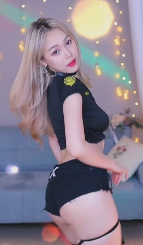 asian boobs dancing korean natural tits tits gif