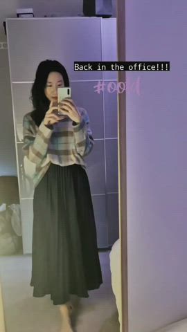 Amateur Asian Dress gif