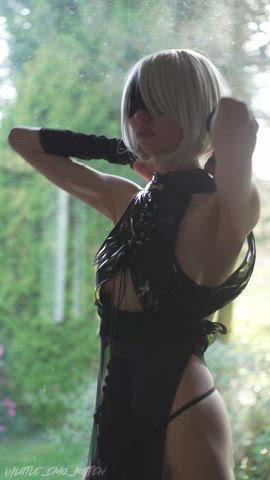 2B striptease 😜 by little_emo_kitten