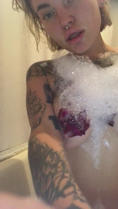 Bathtub Big Tits Natural Tits gif