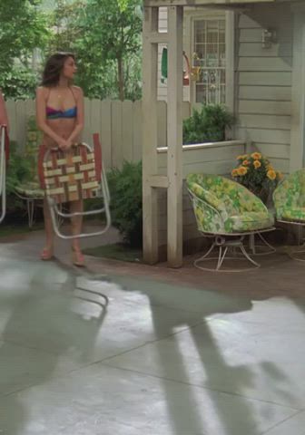 bikini brunette celebrity mila kunis small tits gif