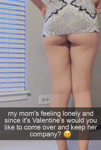 You don't want your mother to be lonely on Valentine's so you're inviting your friend