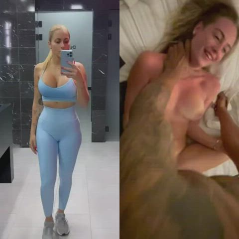 babecock blonde breeding fitness missionary gif