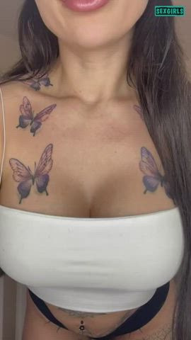 big tits hotwife tattoo gif