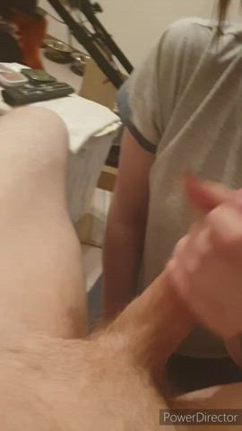 big dick cfnm handjob pov gif