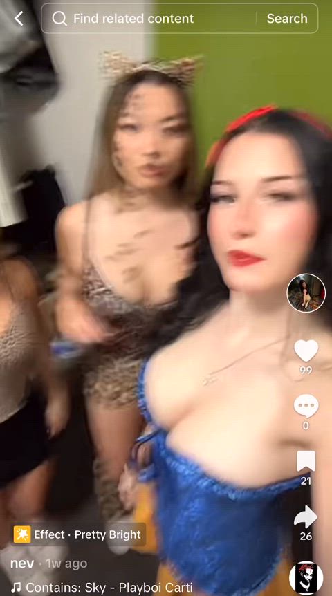 big tits halloween teen tits gif