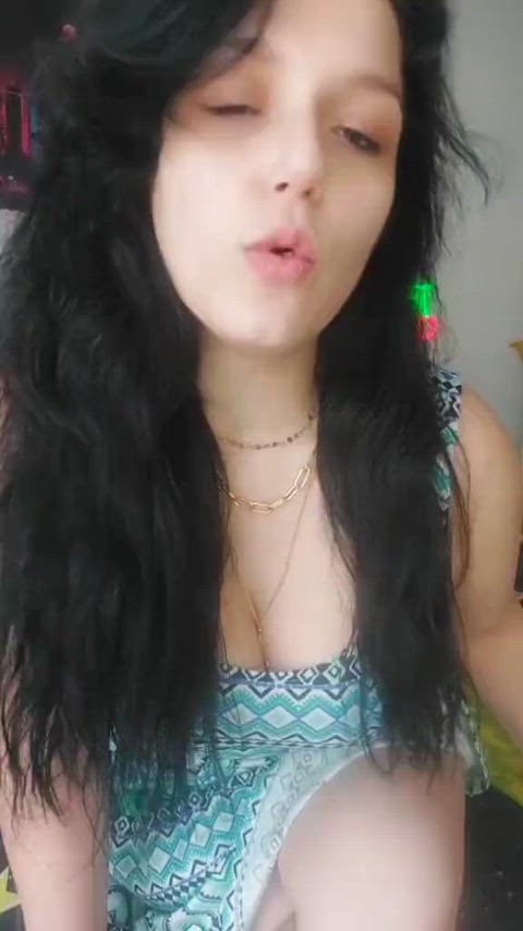 big tits brown eyes clips4sale curvy dress eye contact femdom lips long hair tiktok