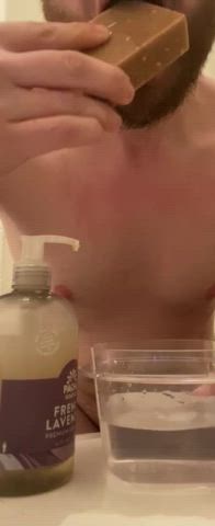 Femdom Humiliation Naked Nude Punishment Slave Soapy gif